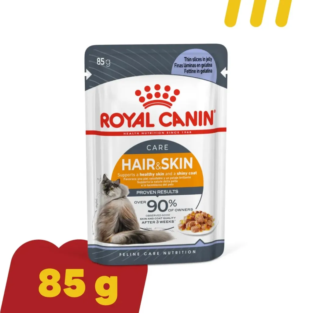 [11-ROYA-L0012] Royal Canin 85g (เทา) อาหารแมว Care Hair & Skin