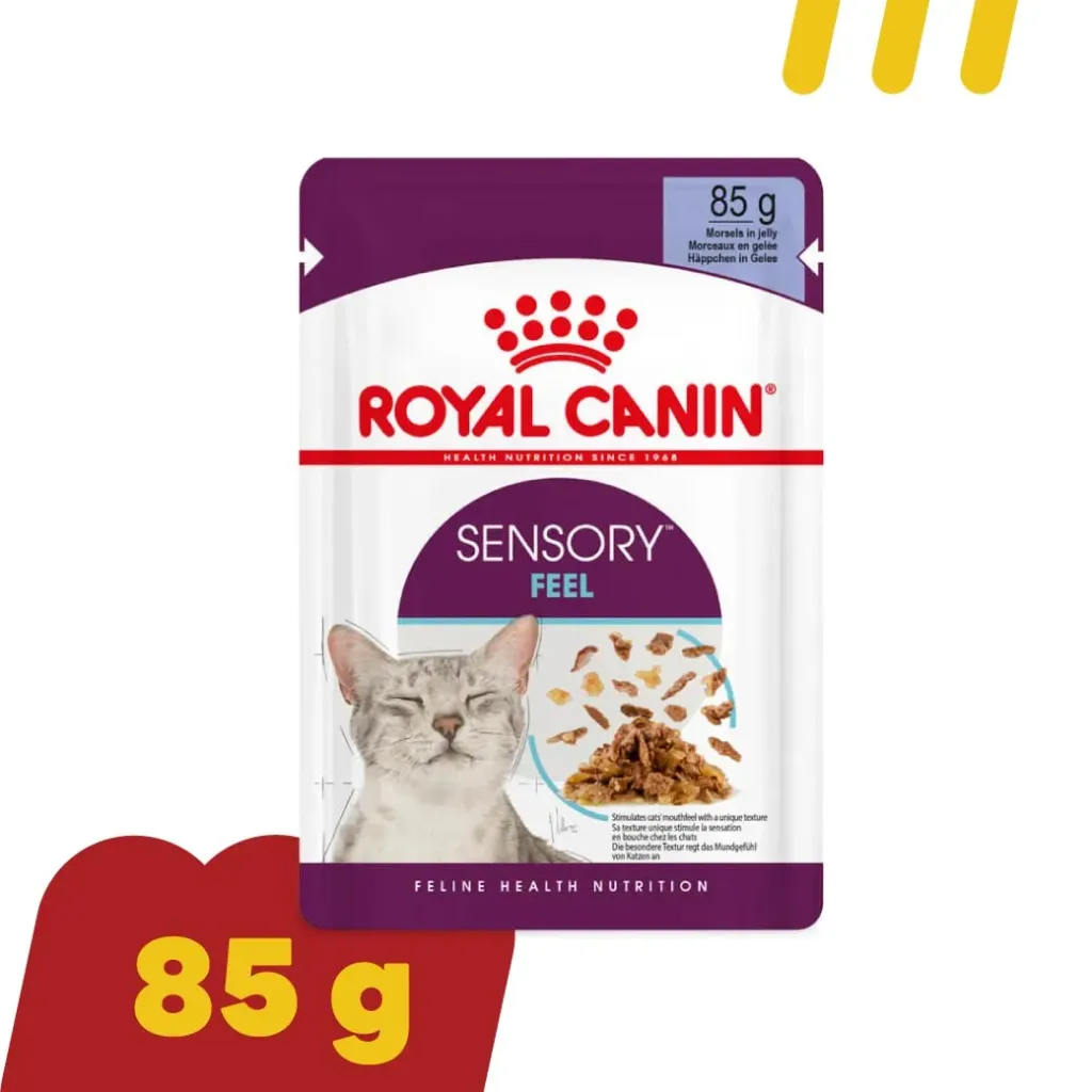 Royal Canin 85g (ม่วง) อาหารแมว Sensory Feel