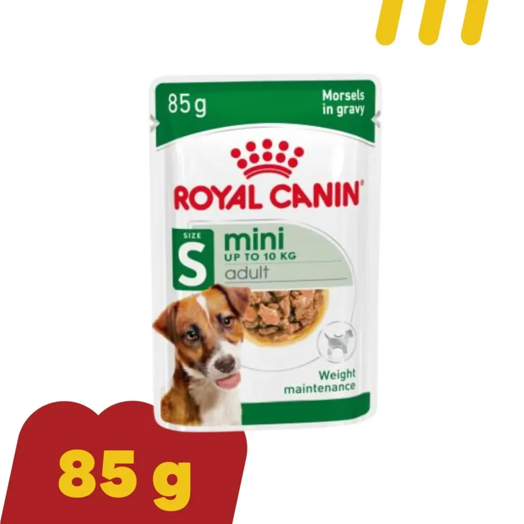 [11-ROYA-L0046] Royal Canin 85g (เขียว) อาหารสุนัข S-Mini Adult