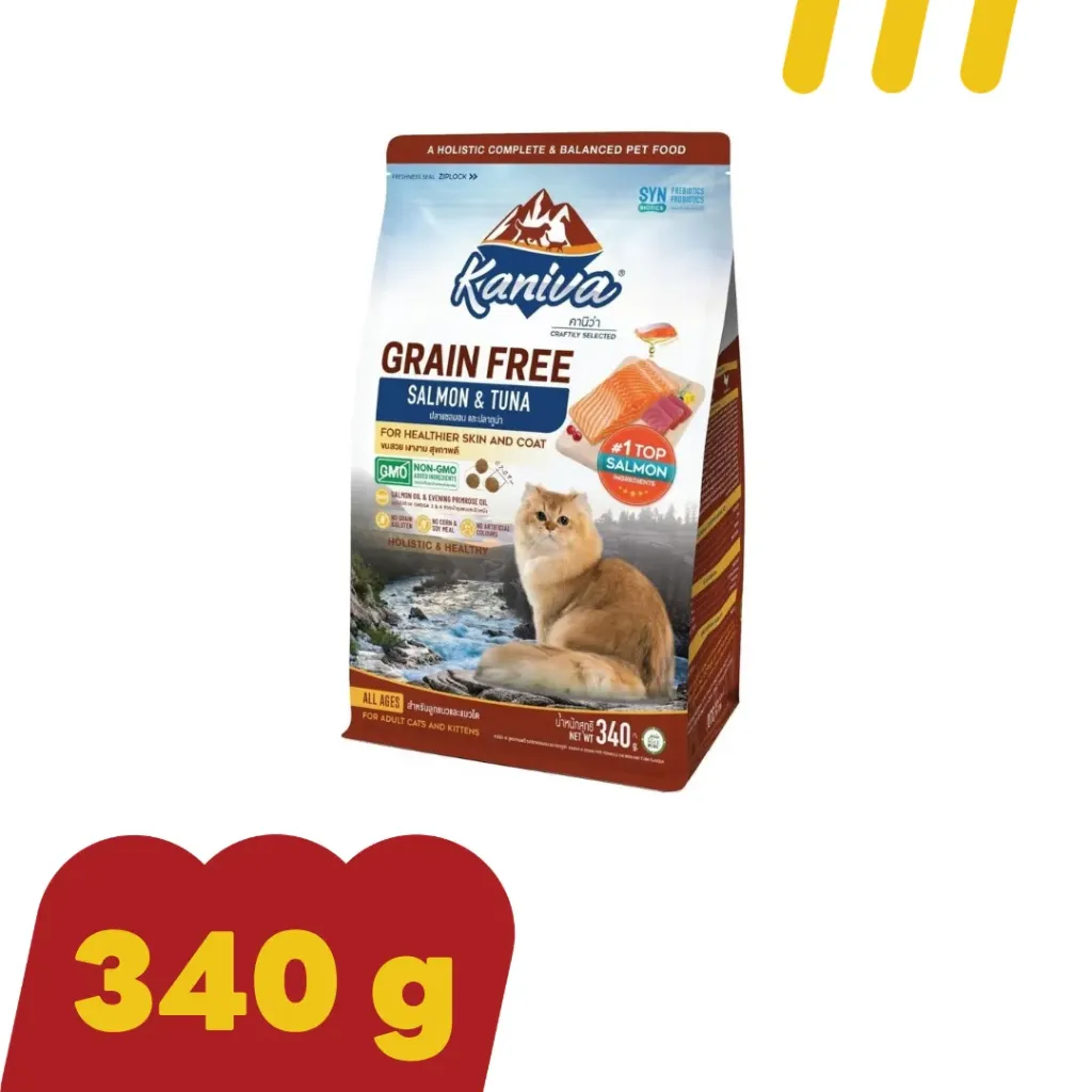 [11-KANI-0046] Kaniva Grain Free แซลมอน&ทูน่า 340g สำหรับแมวโต