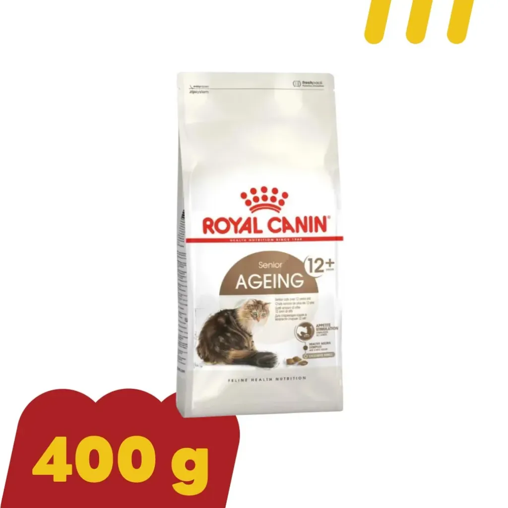 [11-ROYA-L0044] Royal Canin Senior Ageing 12+ 400g อาหารแมวโต