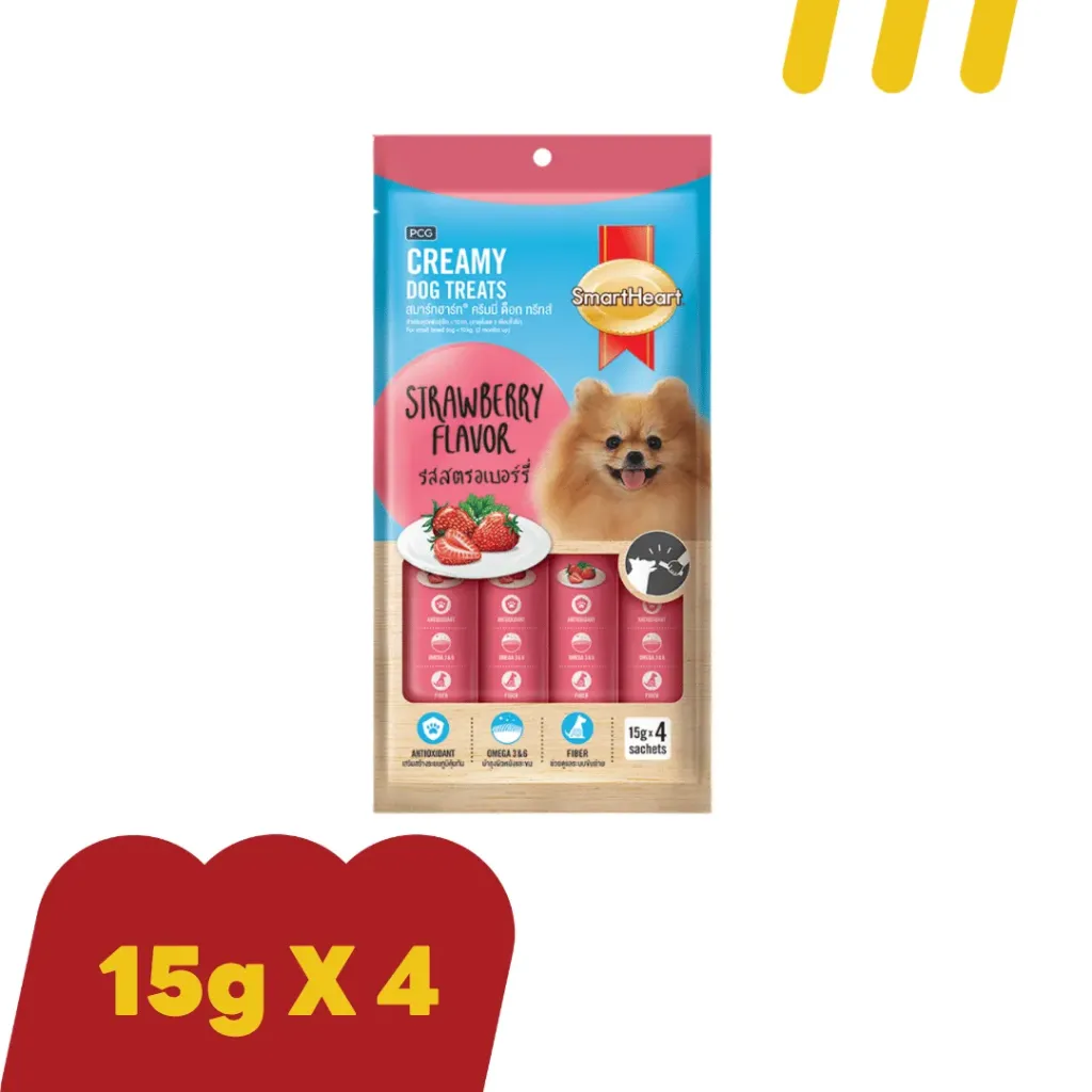 SmartHeart 15gx4p Creamy Dog Treats