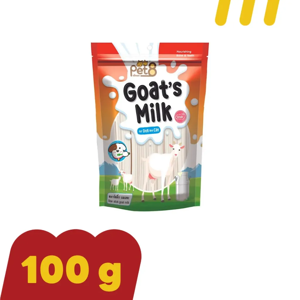 [11-PET8-0015] Pet8 ขนม  JDT59 สติ๊ก รสนมแพะ