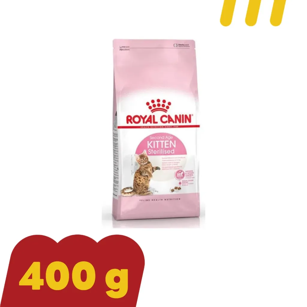 [11-ROYA-L0003] Royal Canin Kitten 400g อาหารลูกแมวทำหมัน Sterilised 6-12 เดือน