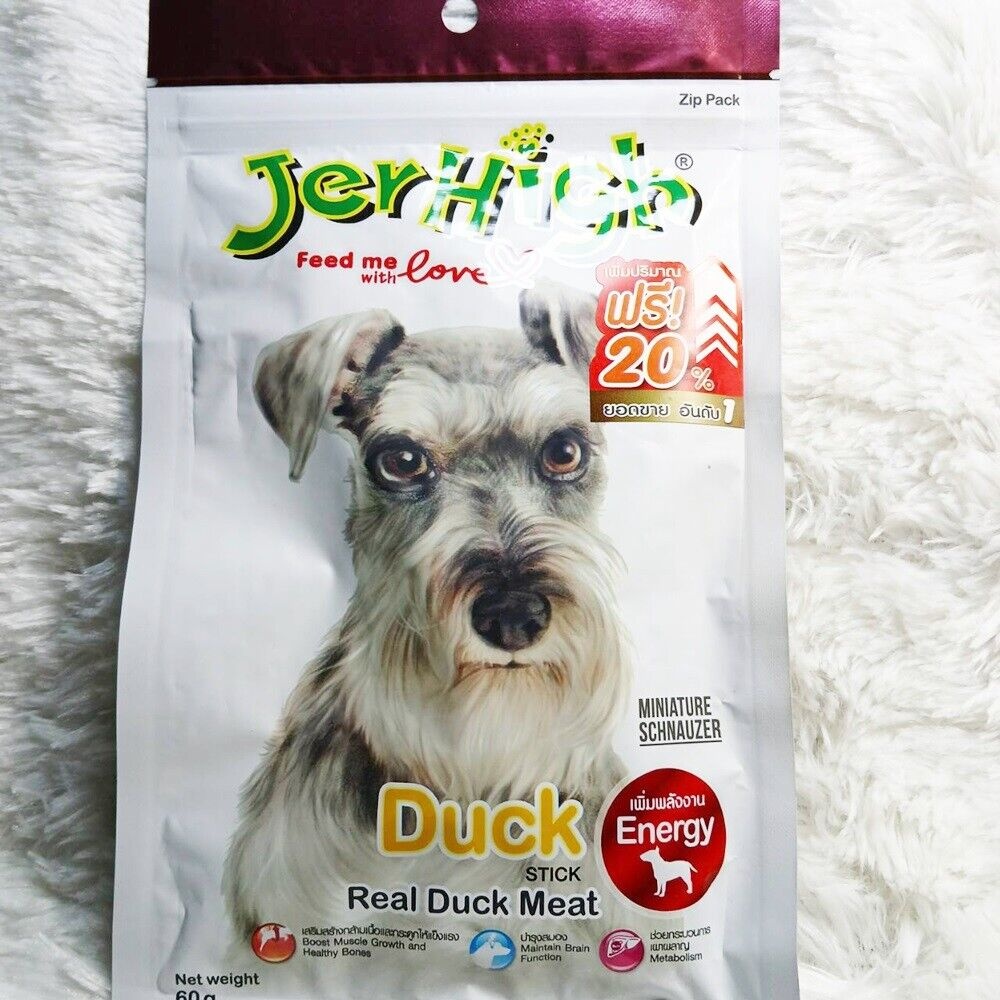 [11-JERH-I 0035] "JerHigh Real Chicken Duck 60g  ขนมสุนัข รสเนื้อไก่"