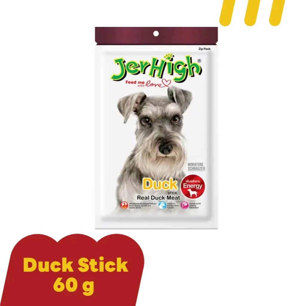 JerHigh Real Chicken Duck 60g  ขนมสุนัข รสเนื้อไก่