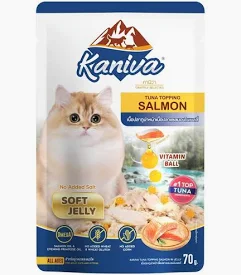 Kaniva 70g.อาหารแมว (น้ำเงิน) แซลมอน