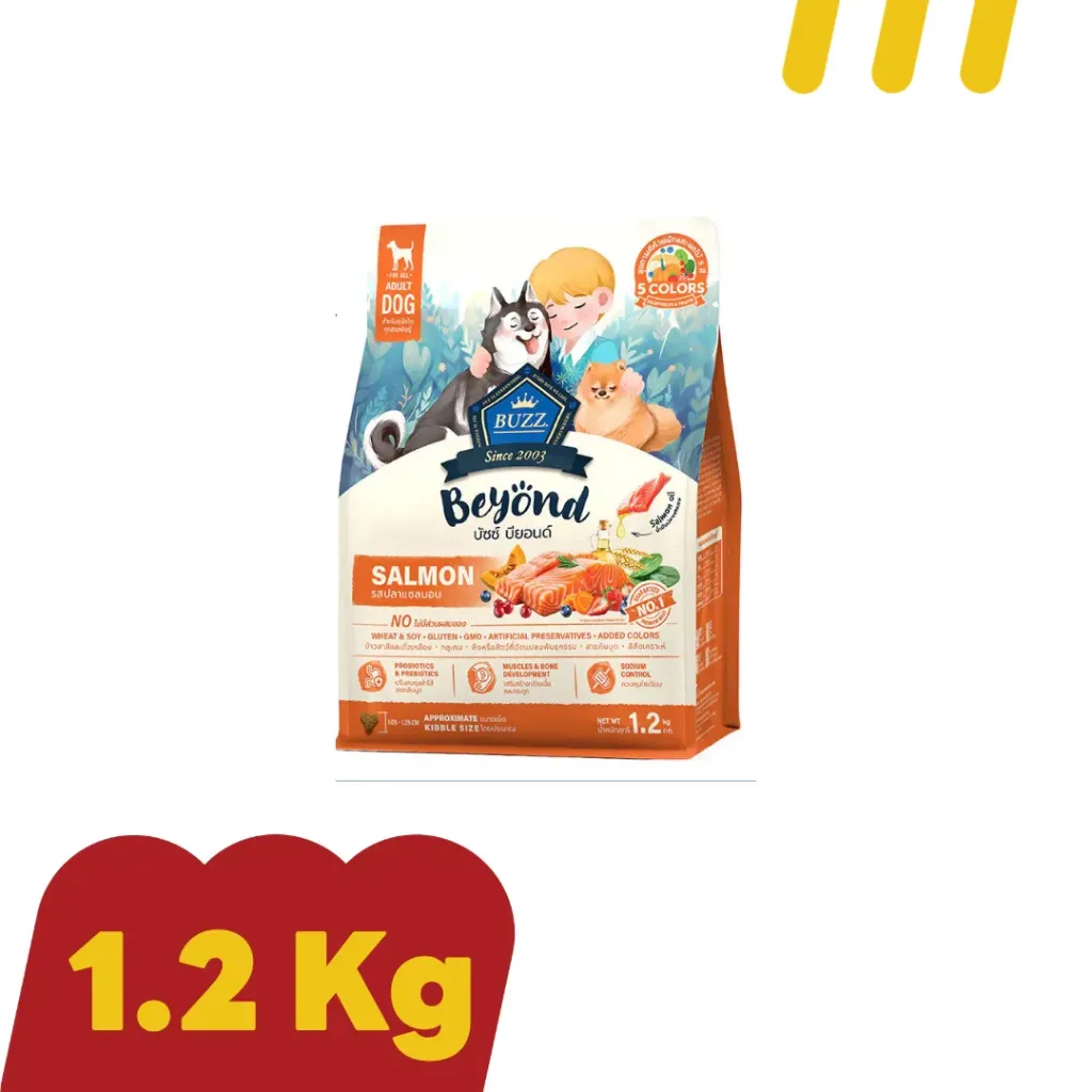 Buzz Beyond 1.2Kg สำหรับสุนัขโต สูตรปลาแซลมอน