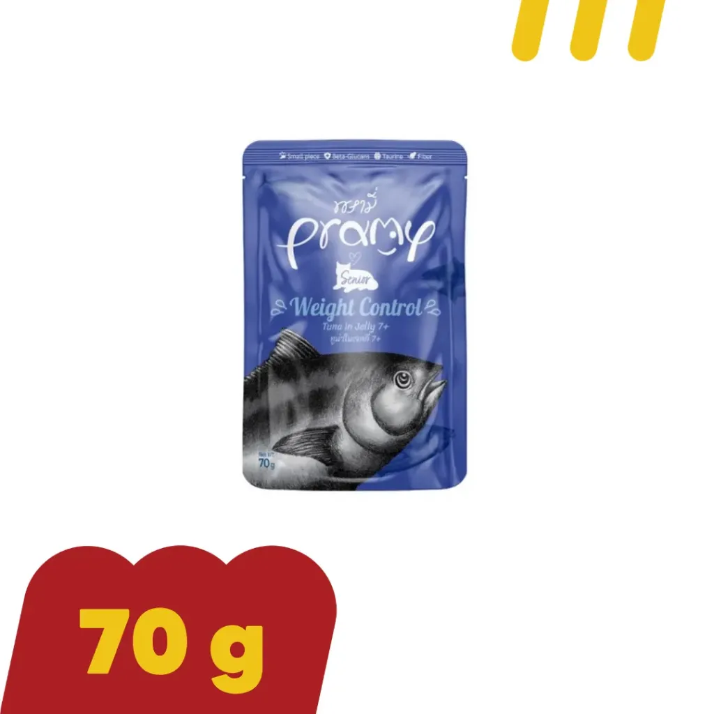 Pramy SN1 70g (น้ำเงิน) ทูน่าหน้าเจลลี่
