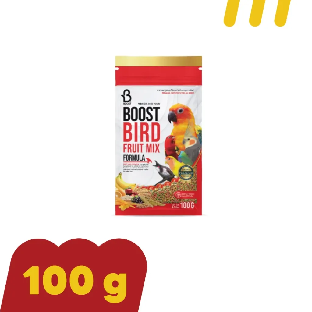 Boost ผลไม้รวมนก สีแดง (S)100g