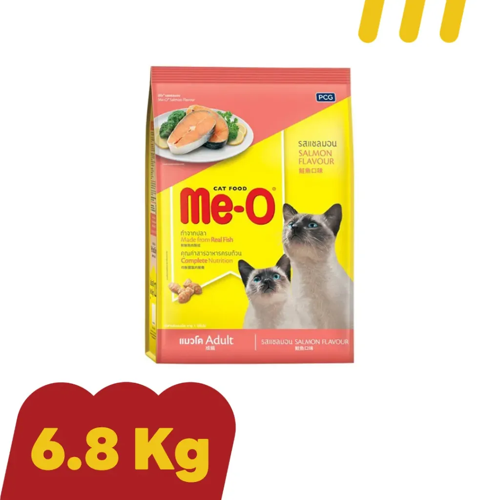 Me-O 6.8Kg แมวโต (รสแซลมอน)
