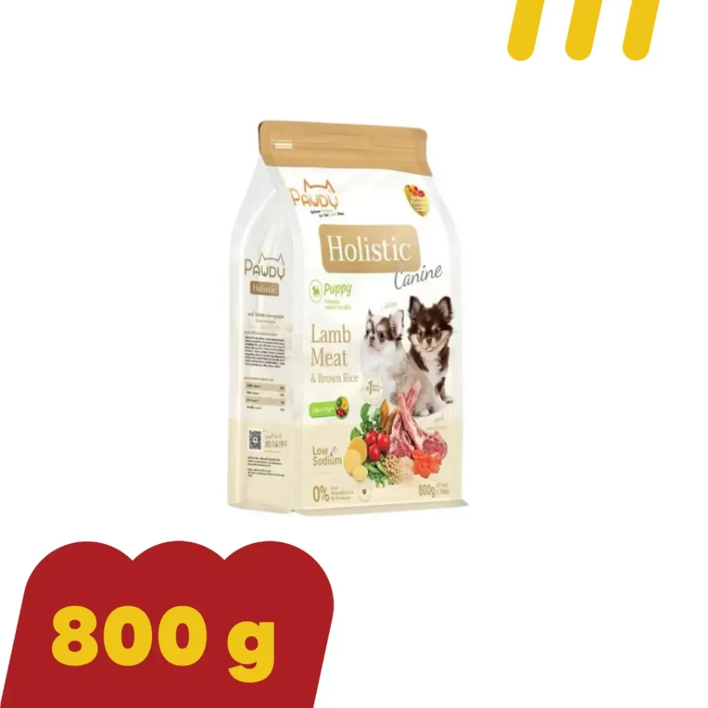 PawDy Holistic 800g. อาหารสุนัขโต รสแกะและข้าว