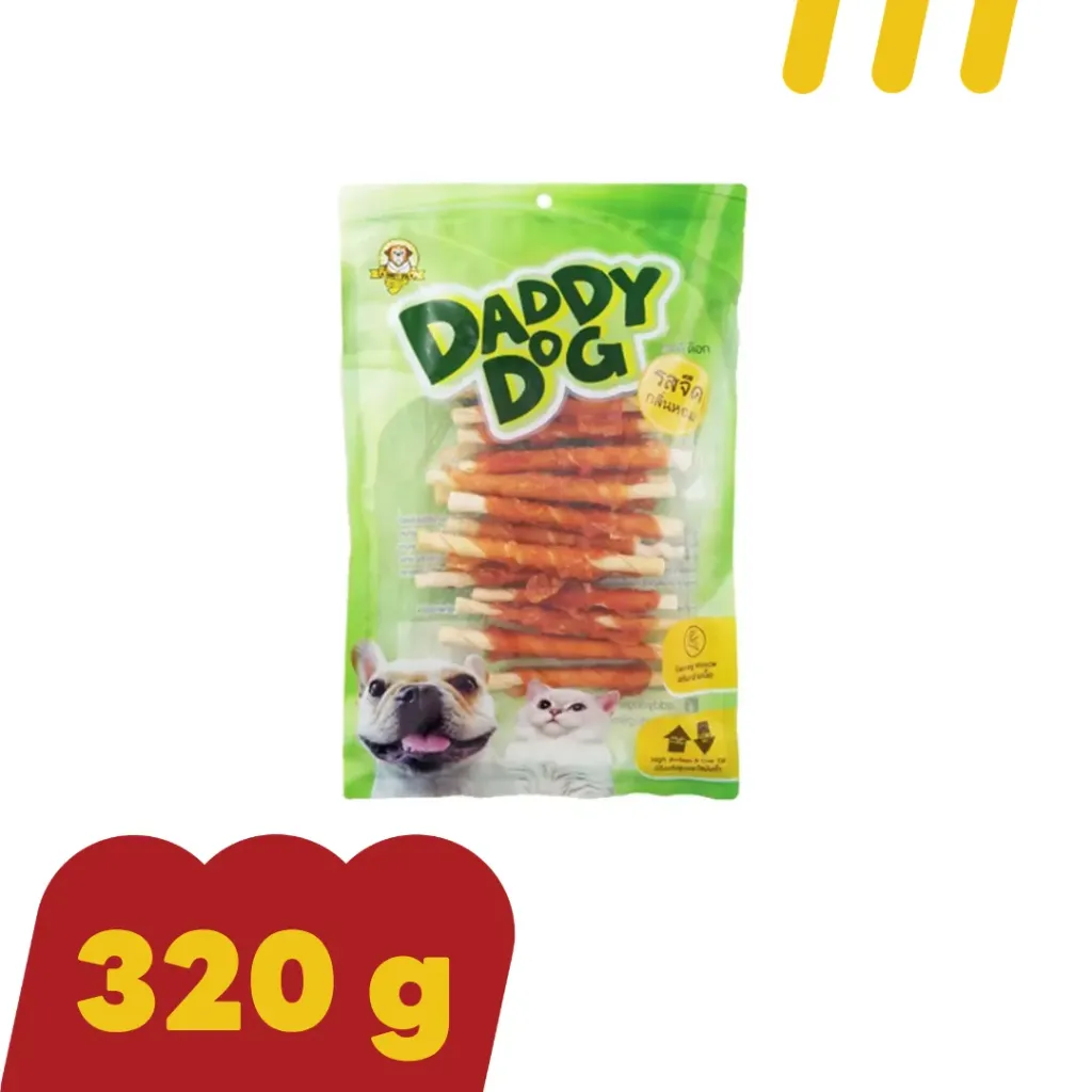 Daddy Dog (ครันซี่ สติ๊ก) DD273 ขนมสุนัขและแมว 320g