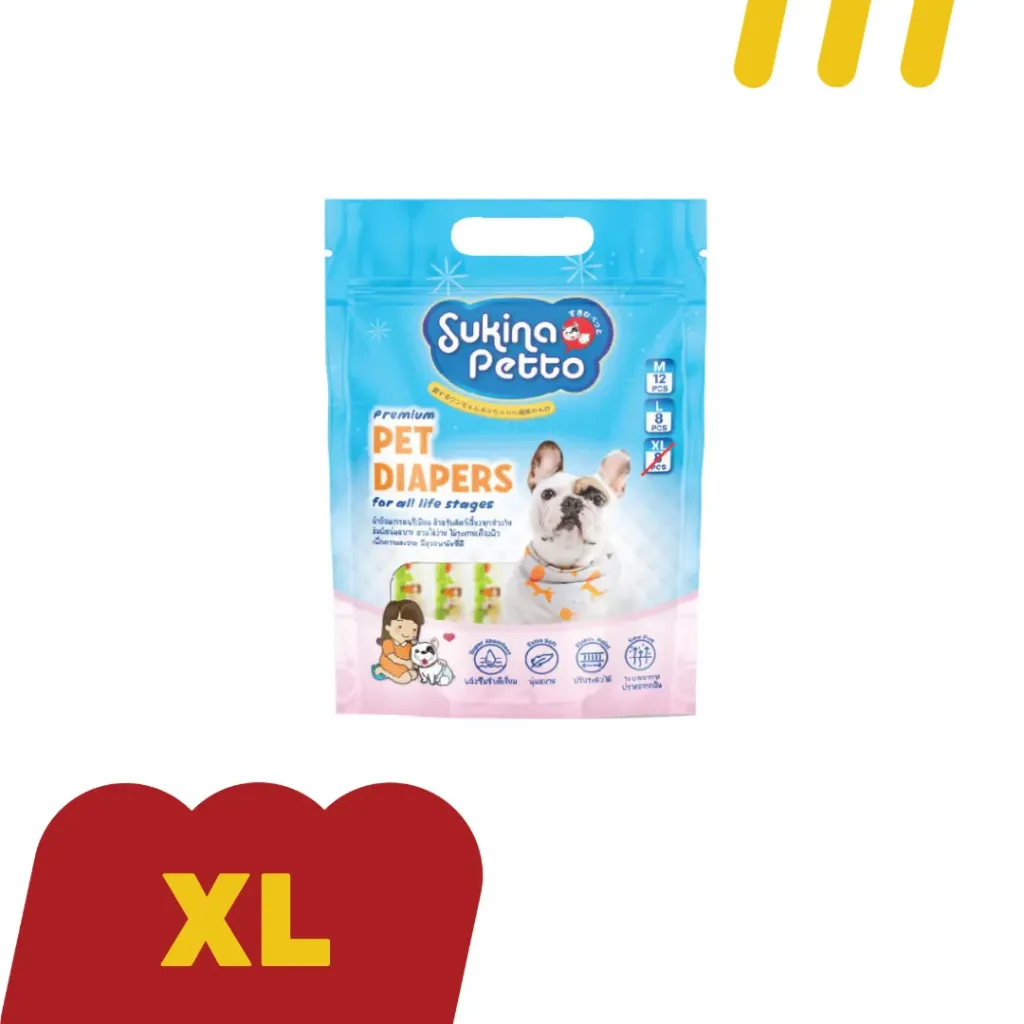 Sukina ผ้าอ้อม XL สำหรับสุนัข
