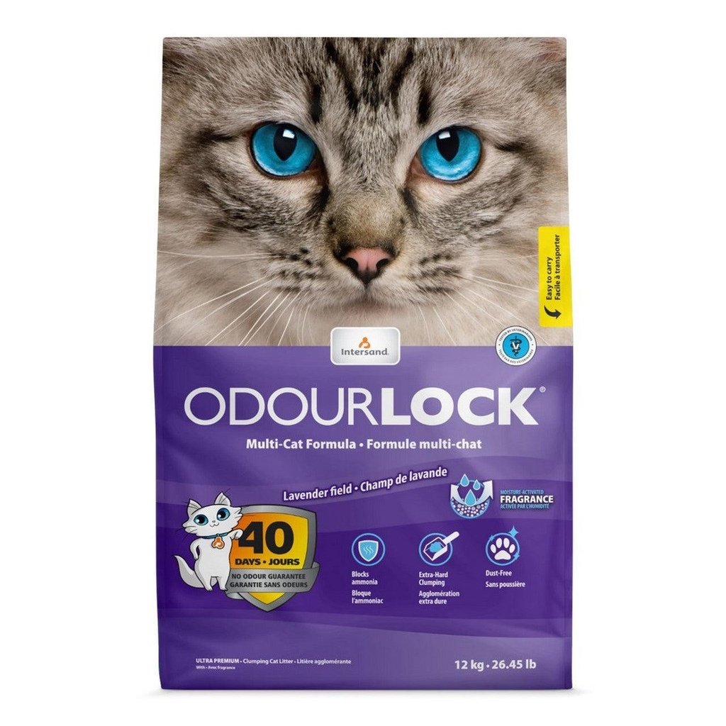 Odourlock 6Kg.(ม่วง) FRAGANCE เบนโทไนท์