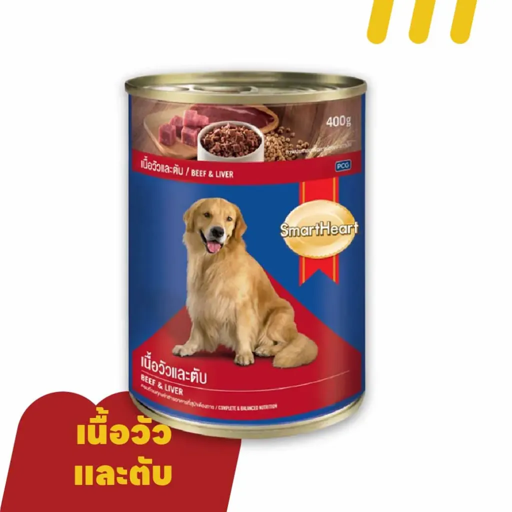 SmartHeat 400g อาหารสุนัข รสเนื้อวัวและตับ