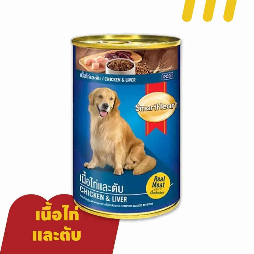 SmartHeat 400g อาหารสุนัข รสไก่และตับ