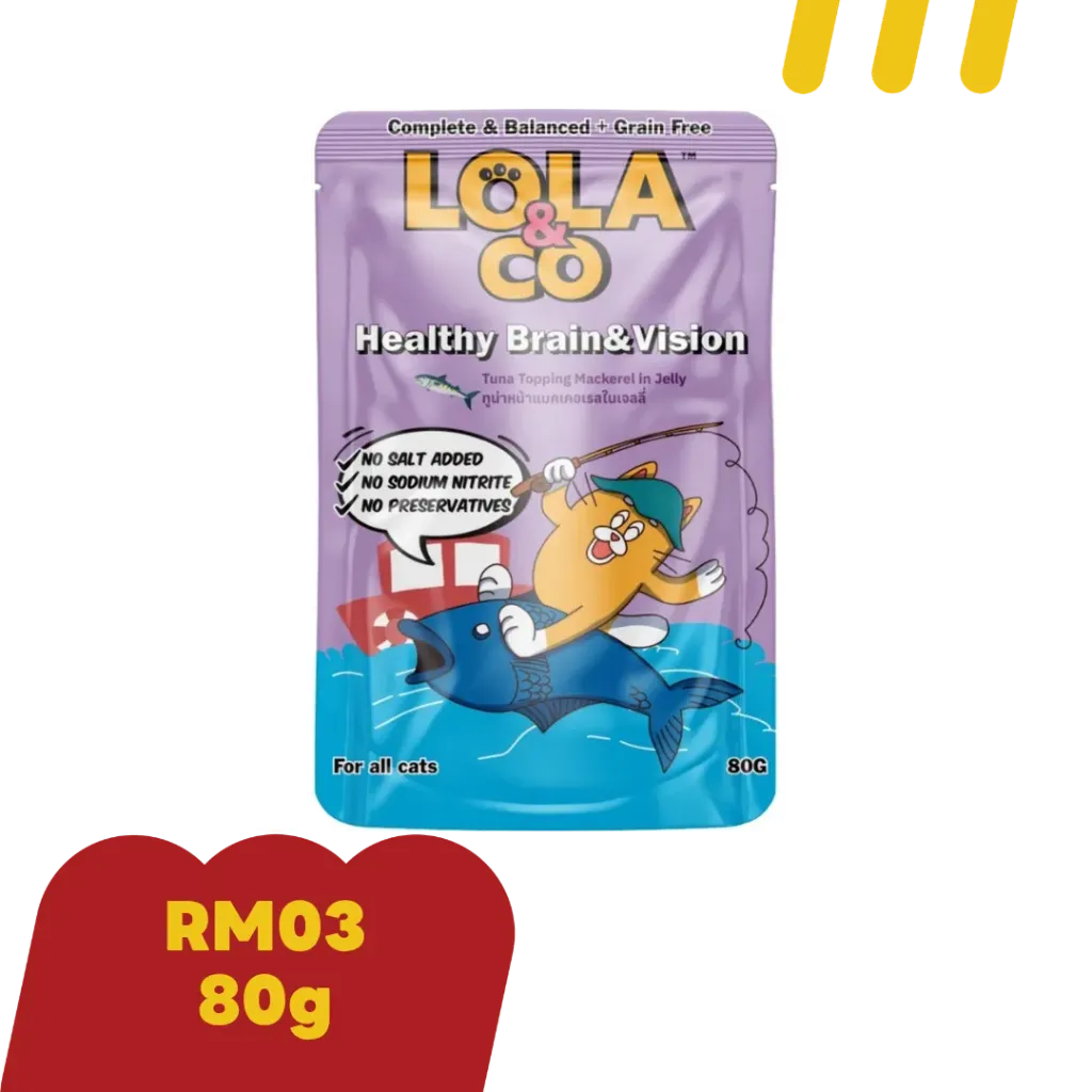Lola&Co 80g Brain&Vision RM03 ทูน่าแมคเคอเรลในเจลลี่