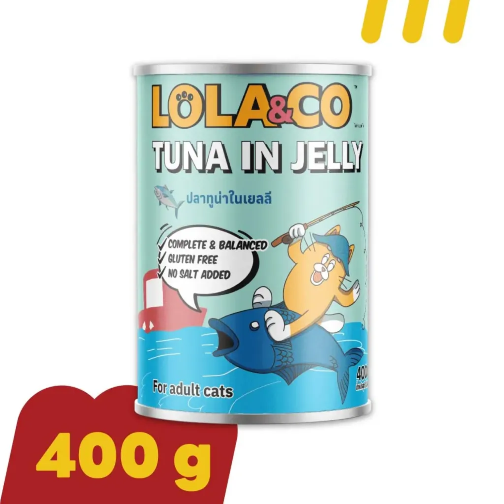 [11-LOLA-&CO015] Lola&Co 400g LC01 อาหารแมว รสปลาทูน่าในเยลลี่