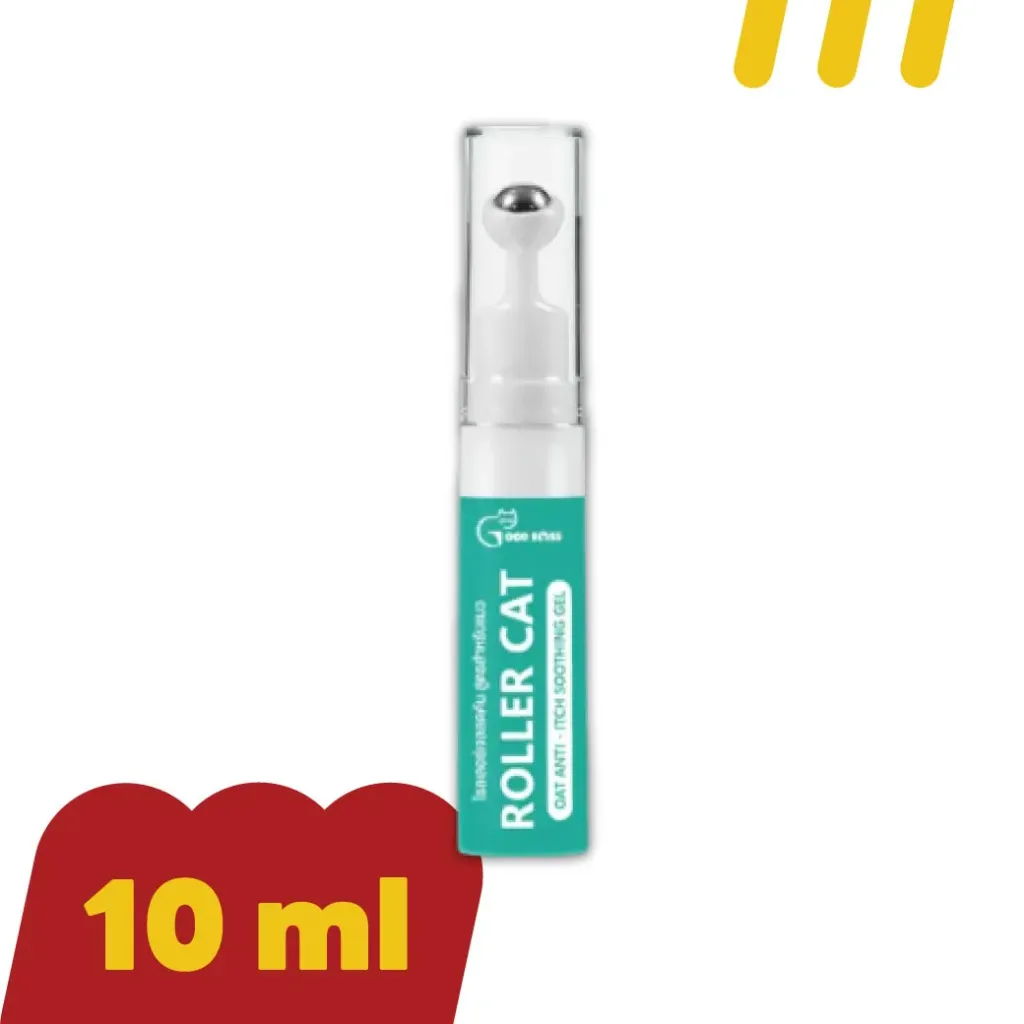 [GB007] Good Boss 10ml Roller Cat (เขียว) สูตรสำหรับแมว เจลลดคัน (กลิ่นโหระพา)