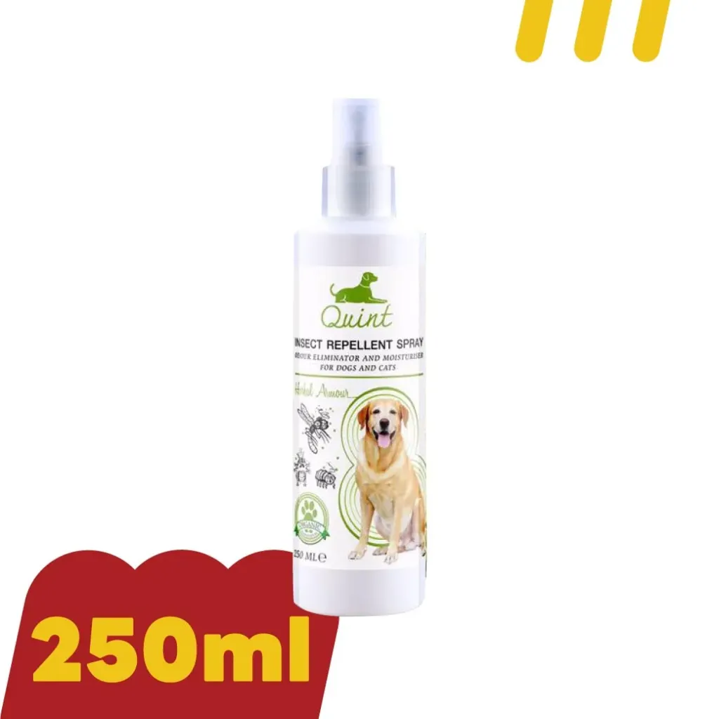 Quint Cleansing Spray 250ml.Herbal Armour สเปรย์ดับกลิ่น กันยุง บำรุงขน สำหรับสุนัขและแมว