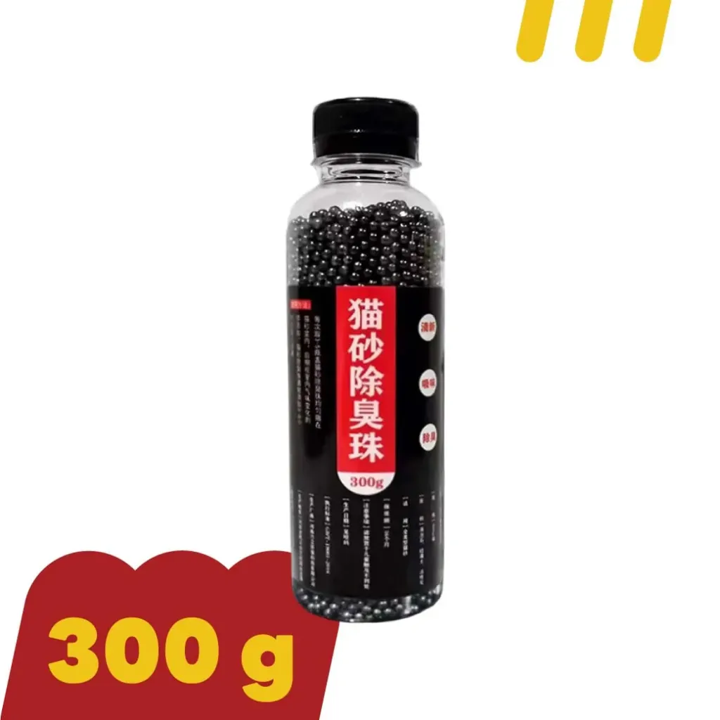 [11-5101-00004] เม็ดดับกลิ่นทรายแมว300g(ดำ)