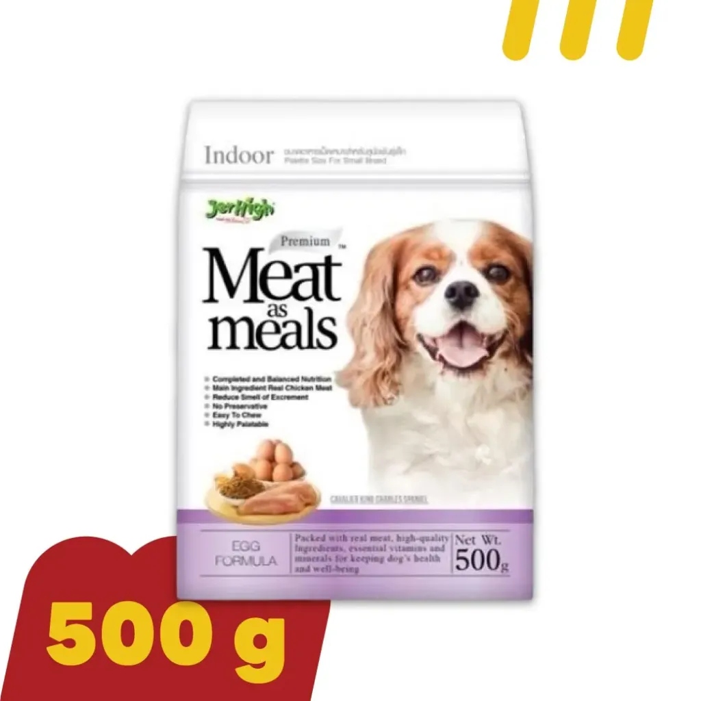JerHigh Meat as MealsPremium 500g อาหารสุนัข สูตรไก่กับไข่