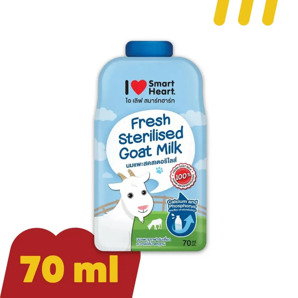 [11-SMAR-0001] I Love Smart heart 70ml. นมแพะสดสเตอริไลส์ (อาหารลูกแมว)