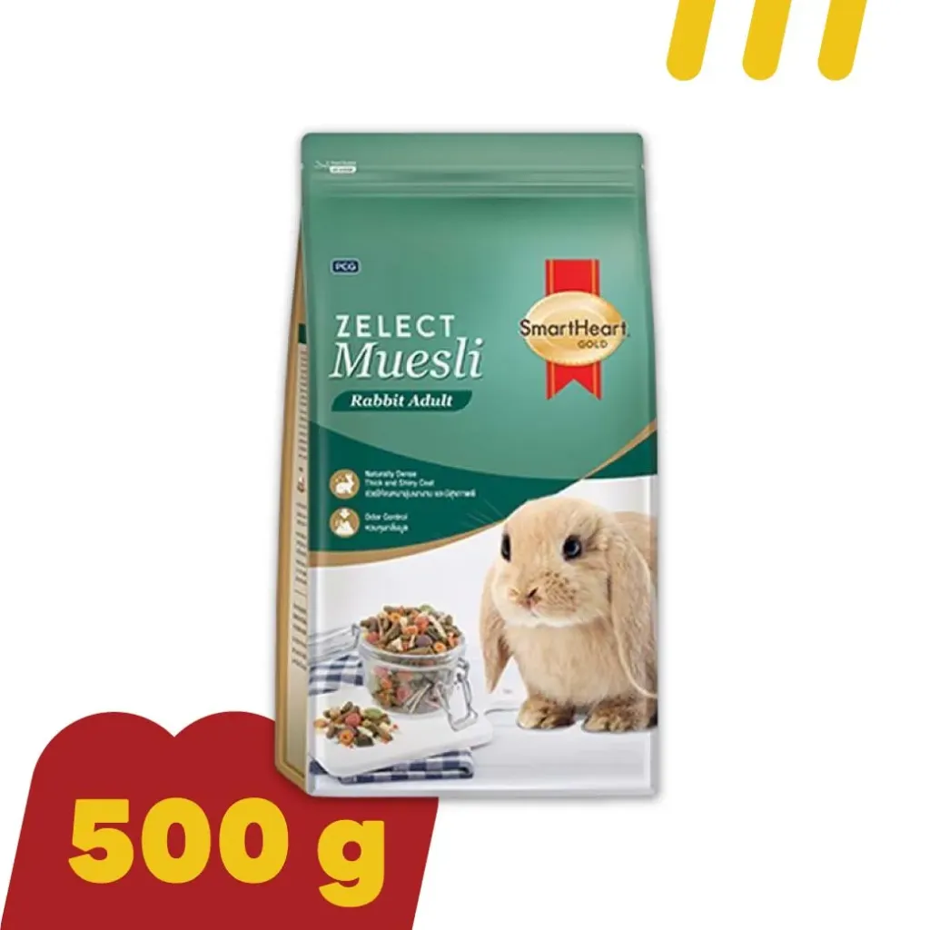[11-5101-00102] SmartHeart Gold 500g อาหารสำหรับกระต่ายโต