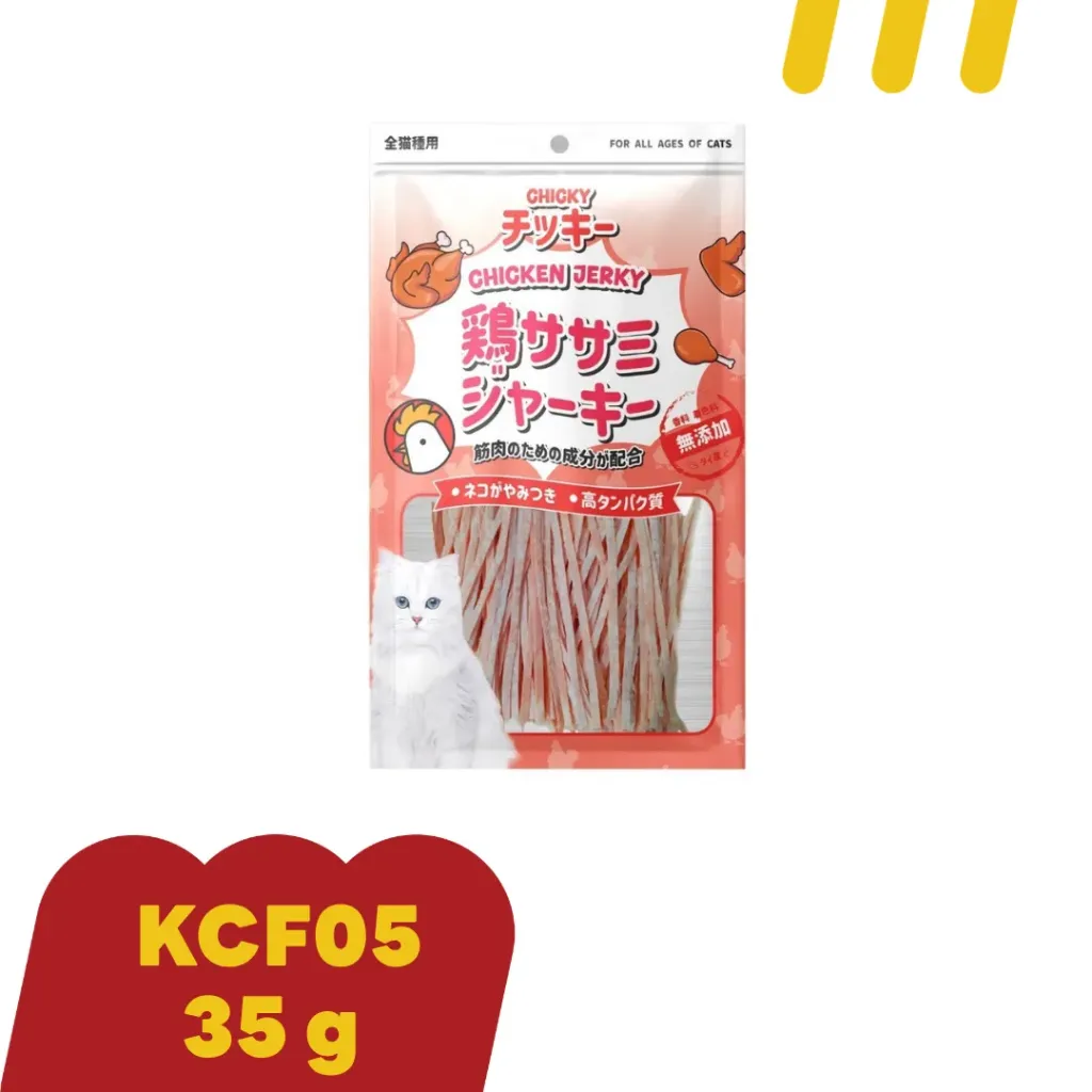 Chicky Chicken Jerky30g  (KCF05) ปลาเส้นปูอัด