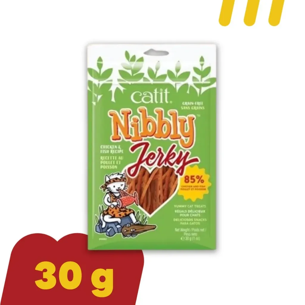 Catit Nibbly 30g (เขียว) ชิคเก้นแอนด์ชริมพูเฟลเวอะ